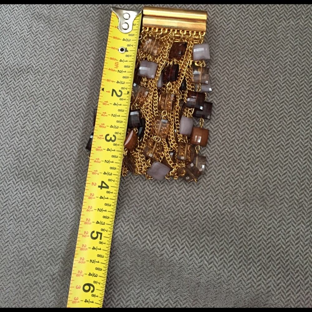 Gold Multiple Beads Bracelet - Picture 3 of 3